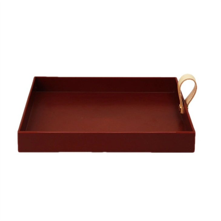 Home Decor Leather Tray