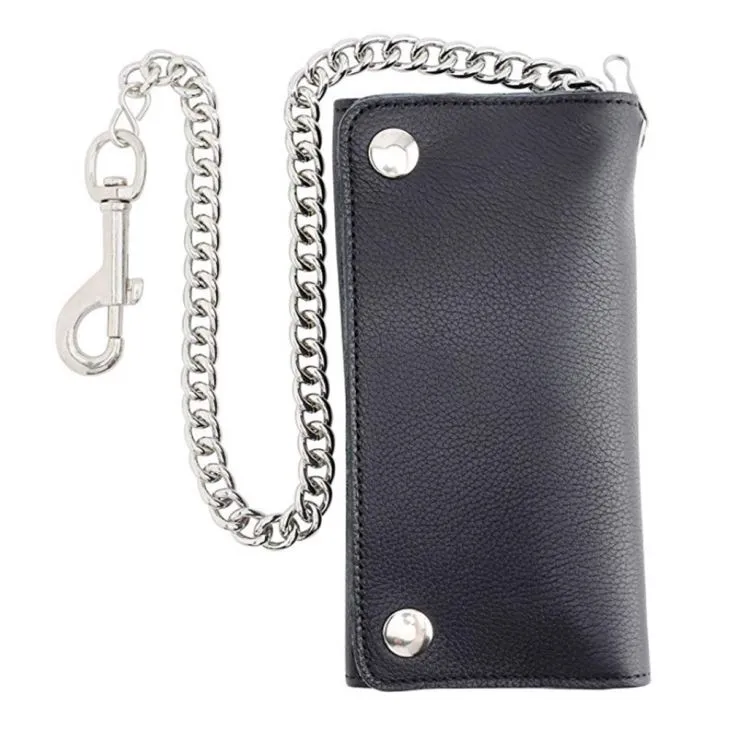 Leather Wallet And Chain Leather Wallet And Chain