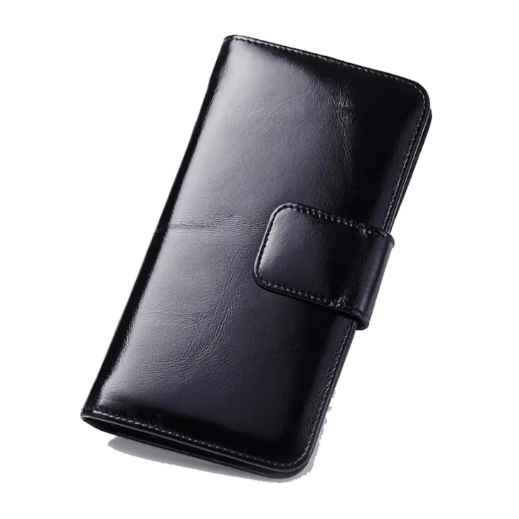black leather wallet womens
