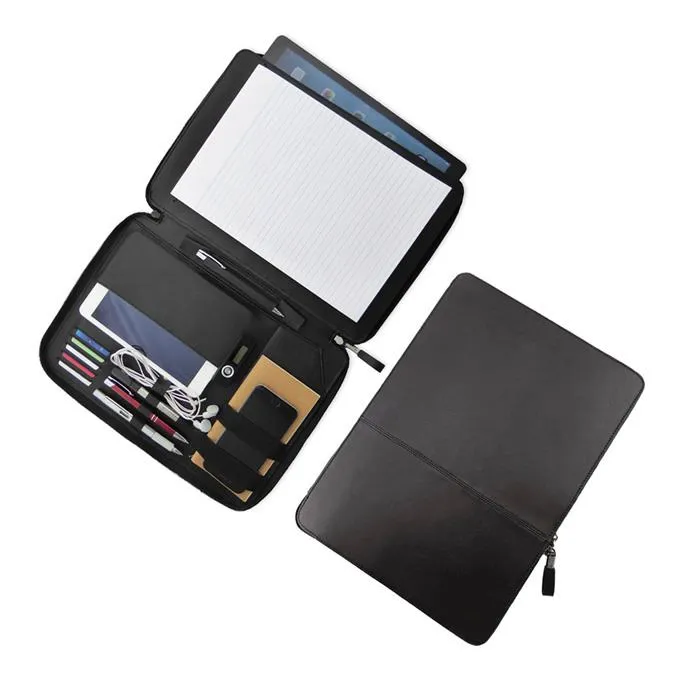 Zippered Leather Compendium Folder Zippered Leather Compendium Folder