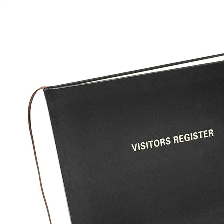 Leather Customized Guest Book