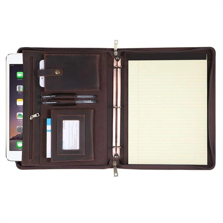 PU Leather Ring Binder Folder PU Leather Ring Binder Folder
